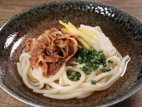 柚子香る冷やし肉うどん